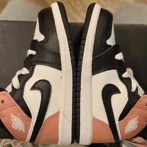 Jordan Toddler Sneakers in Black, White, and Pink 7C